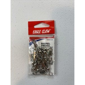 Eagle Claw NBIS123 Barrel Swivel Qty. 12 Size 3 Fishing Supplies Fish Sport